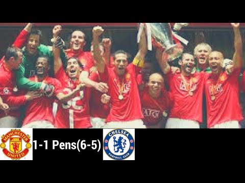 MANCHESTER UTD VS CHELSEA CHAMPIONS LEAGUE FINAL 2008 FULL MATCH HIGHLIGHTS