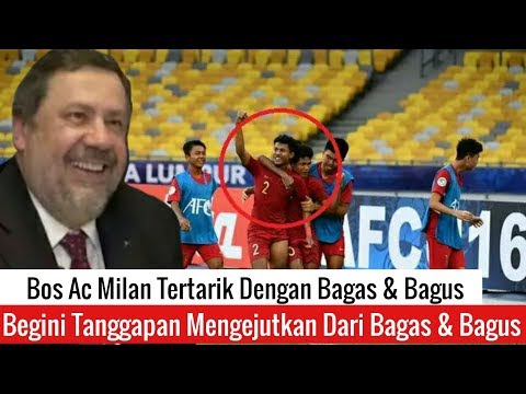 Bos AC Milan Soroti Timnas U-16 Melalui Akun Twitter Resminya. Ini Kata Bagus dan Bagas