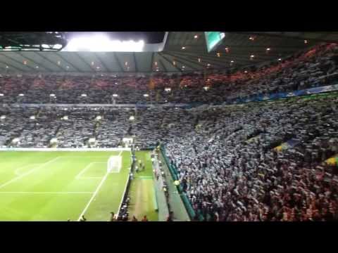 Celtic-Milan 26/11/13 Celtic’s supporters chanting “You’ll never walk alone”