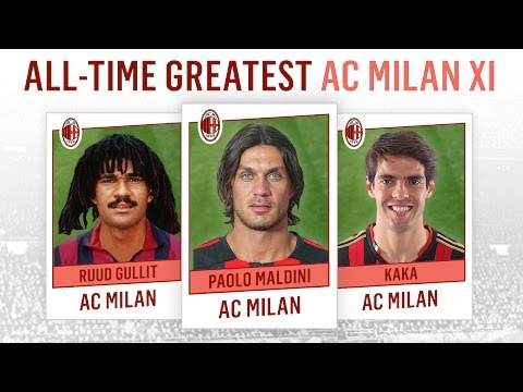 All-Time Greatest AC Milan XI | Maldini, Kaká, Gullit!