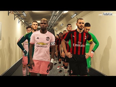 PES 2018 | AC Milan vs Manchester United | Full Match & Amazing Goals | Gameplay PC