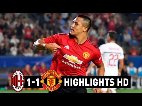 AC Milan vs Manchester United 1-1 (8-9 Pen.) Goals & Extended Match Highlights – 25/07/2018 HD