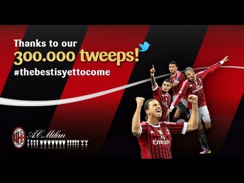 AC Milan on Twitter: 300.000 tweeps! #thebestisyettocome