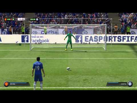 FIFA 15 1st penalty shootout Man Utd vs Chelsea Community shield