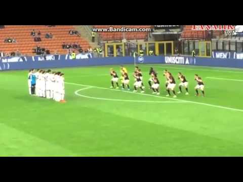 AC Milan vs Carpi – AC Milan Players Bizarrely Haka Dance (Serie A 2016)