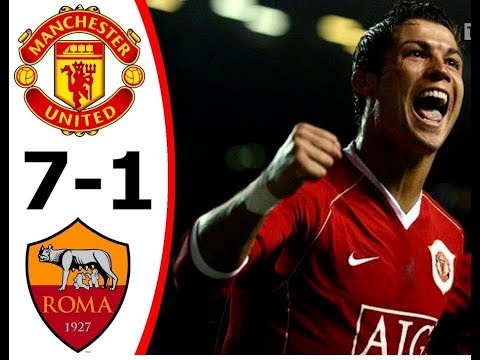 Manchester United vs Roma 7-1  UEFA 2007 HD All Goals & Extended Highlights