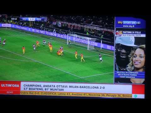 Milan-Barcellona 2-0 Ampia Sintesi e Goal 2013 HD