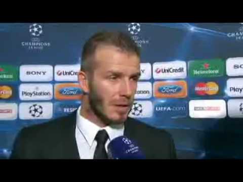 David Beckham Interview – Manchester United vs AC Milan (4-0) 10 3 2010