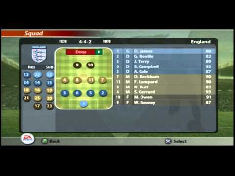 FIFA 2005 Ridiculous Overpowered Player Ratings! (FIFA 05 Team/Squad screenshots)