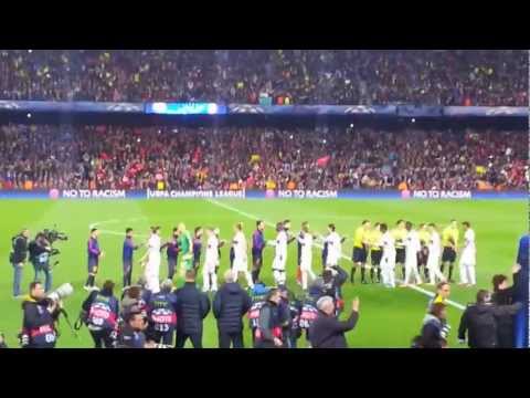 FC Barcelona vs AC Milan – 12/03/13 – Players Entrance