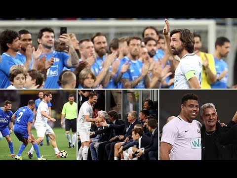 Andrea Pirlo Testimonial || All Legends Goals & Skills || 21/5/2018