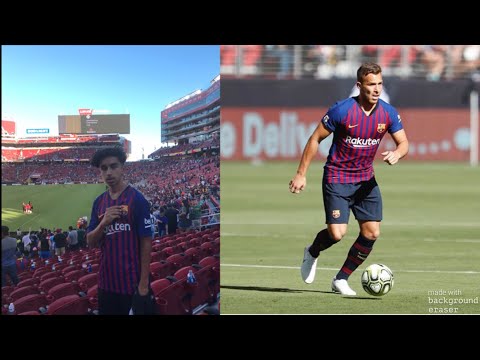 FC Barcelona Vs AC Milan vlog! (Almost met Barcelona players) 2018