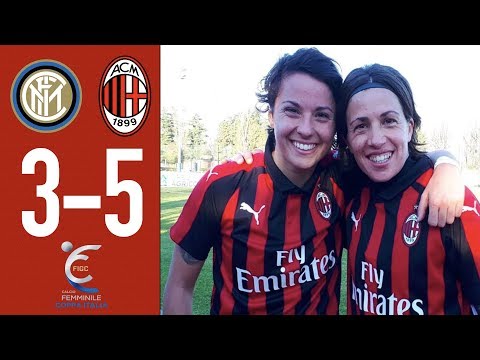 Highlights Inter 3-5 AC Milan – Round of 16 Women’s Italian Cup 2018/19