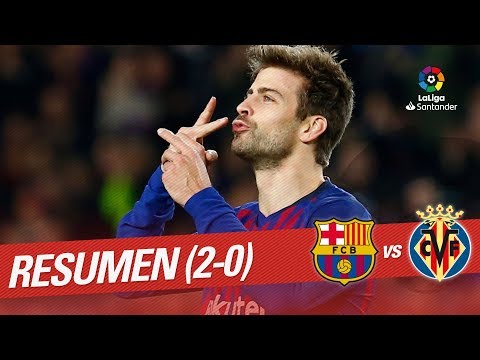 Resumen de FC Barcelona vs Villarreal CF (2-0)