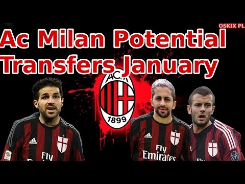 Ac Milan January 2017 Potential Transfers #3