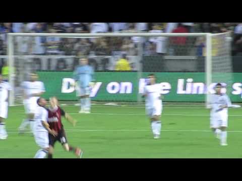 LA Galaxy Beckham vs AC Milan Ronaldinho July 19, 2009