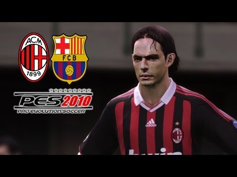 PES 2010 – AC Milan vs Barcelona (Buenos Recuerdos, Un PES que me divierte xD)