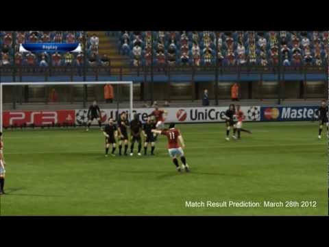 PES 2012 Predicts: AC Milan Vs Barcelona 28/3/12 Champions League