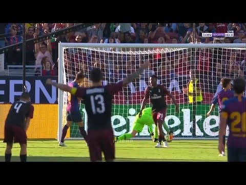 Barcelona vs AC Milan 0-1 (ICC 2018) All Goals HD 05/08/2018