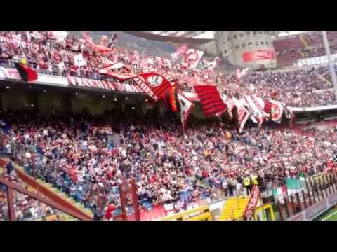 San Siro, AC Milan vs. Torino, prematch chants, 05/05/13