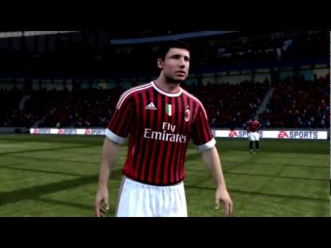 FIFA 12 Demo – AC Milan First/Reserve Player Faces + Team Roster (HD)