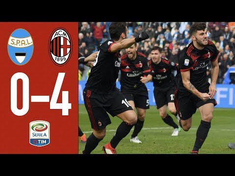 Highlights – SPAL 0 – 4 AC Milan – Serie A 2017/18