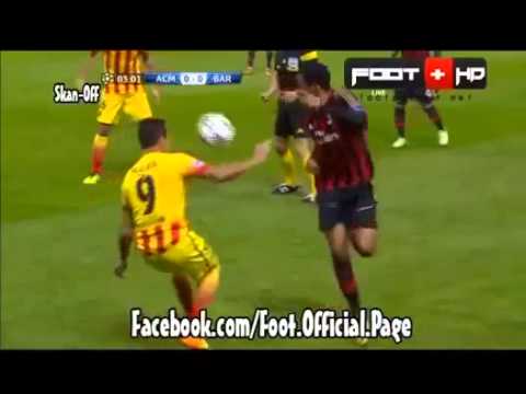 Robinho Amazing rainbow flick AC Milan vs Barcelona 22/10/2013