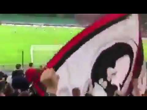 AC Milan fans chant vs Olympiacos.