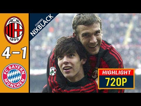 AC Milan 4-1 Bayern Munich 2006 Champions League Round of 16 All goals & Highlights FHD/1080P