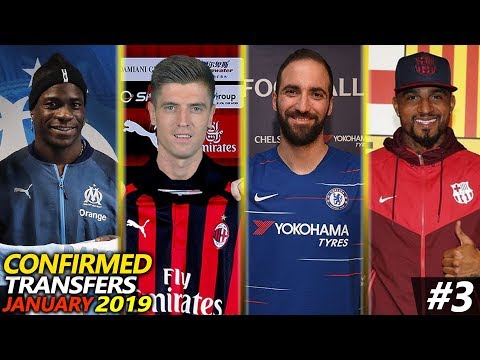 TOP 30 CONFIRMED TRANSFERS JANUARY 2019 #3 FT. HIGUAIN, PIATEK, BOATENG, BALOTELLI…