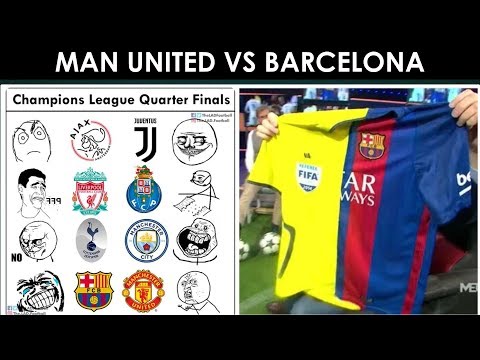 Football Reacts : Manchester United Vs Barcelona | UEFA Champions League Draw