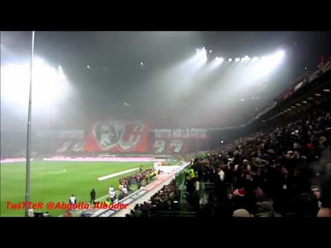 Milan Derby 15-1-2012 .. Ac Milan Song at the san siro before the game