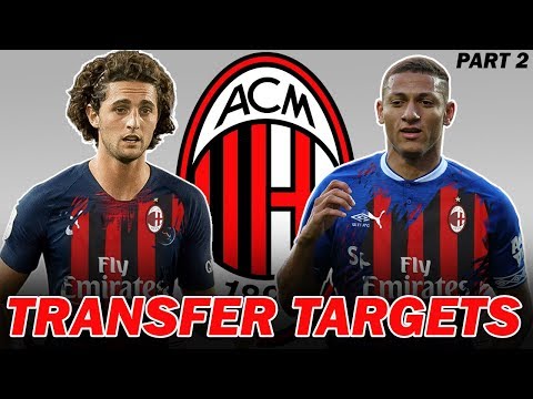 10 AC Milan Transfer Summer Targets 2019 Part 2