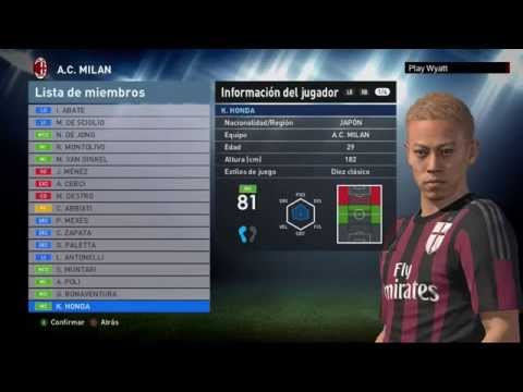 PES 2016 AC Milan FACES XBOX ONE