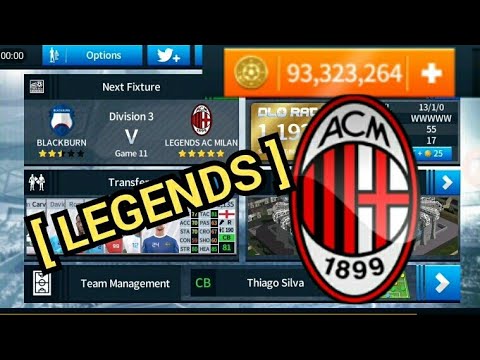 AC MILAN LEGENDS | ALL PLAYERS 100% | DREAM LEAGUE SOCCER 2018