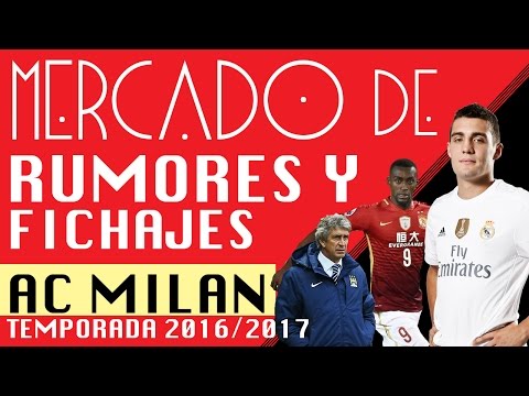 AC MILAN | Mercado de Fichajes y Rumores | Temporada 2016/2017