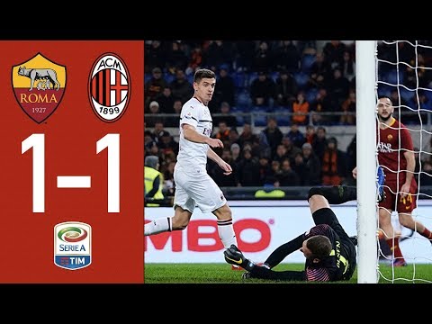 Highlights Roma 1-1 AC Milan – Matchday 22 Serie A TIM 2018/19