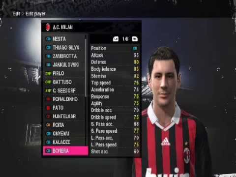 PES 2010 PC AC Milan faces