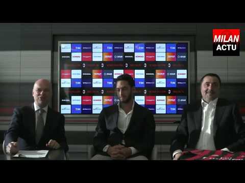 HAKAN ÇALHANOGLU OFFICIAL PRESENTATION AT CASA MILAN – PRESS CONFERENCE | MilanActu [HD]