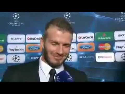 David Beckham Interview -UCL Manchester United vs AC Milan (4-0) .mp4