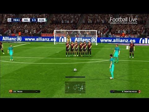 PES 2017 | AC Milan vs FC Barcelona | UEFA Champions League