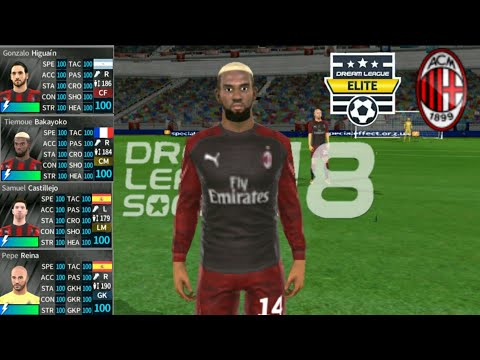 HOW TO GET AC MILAN FULL TEAM IN DLS 18  ALL PLAYERS ARE 100