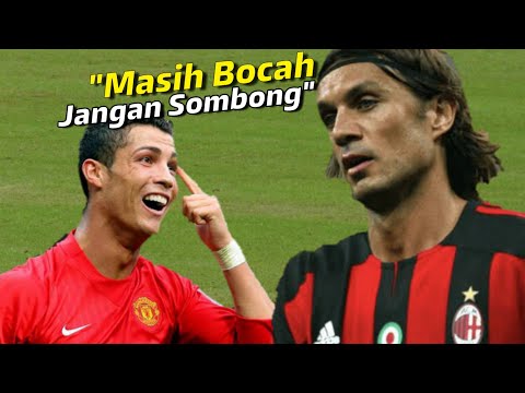 Edan !!! Inilah Saat C. Ronaldo Ketemu Legenda AC Milan Paolo Maldini ⚠️ Dipepet Terus!!!