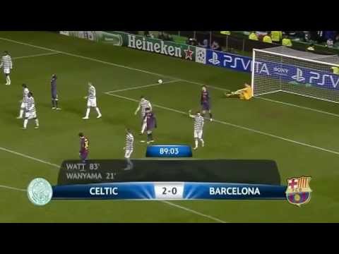 celtic 2 barcelona 1 2012 all goals