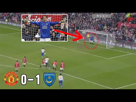 Goalkeeper Rio Ferdinand's penalty kick ●07/08 Man Utd 0-1 Portsmouth