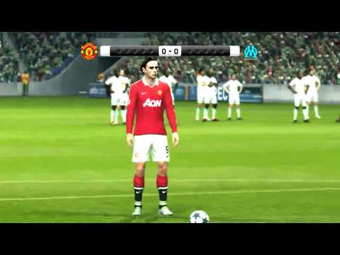 PES 2011: Man UTD vs OM – All goals and penalty kick!