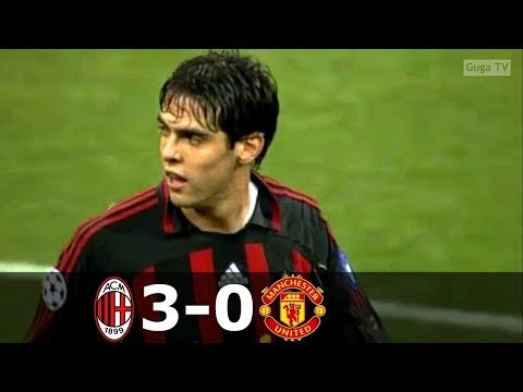 AC Milan vs Manchester United 3 0   UCL 2006 2007   Highlights English Commetnary