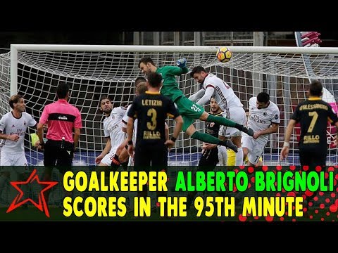 Benevento Goalkeeper scores in the 95th minute vs AS Milan