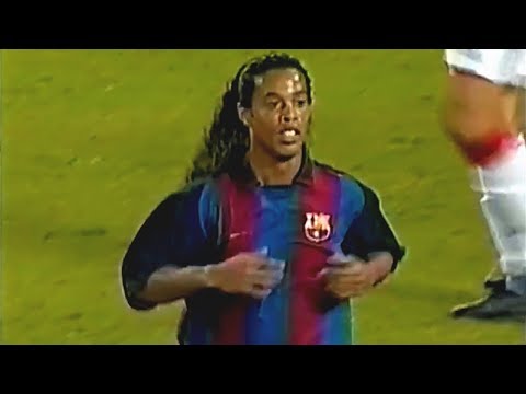 A ESTRÉIA DE RONALDINHO GAÚCHO NO BARCELONA! ? Ronaldinho vs AC Milan 2003/04 – By PedroPaulo10i