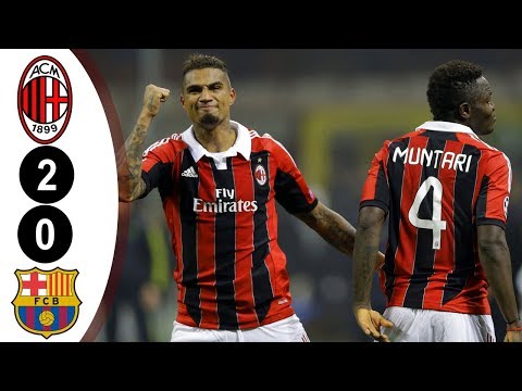 Ac Milan vs Barcelona 2-0 UCL 2012/2013 Full Highlights HD